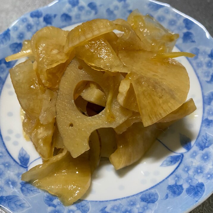 大根の漬物 れんこん生姜入り